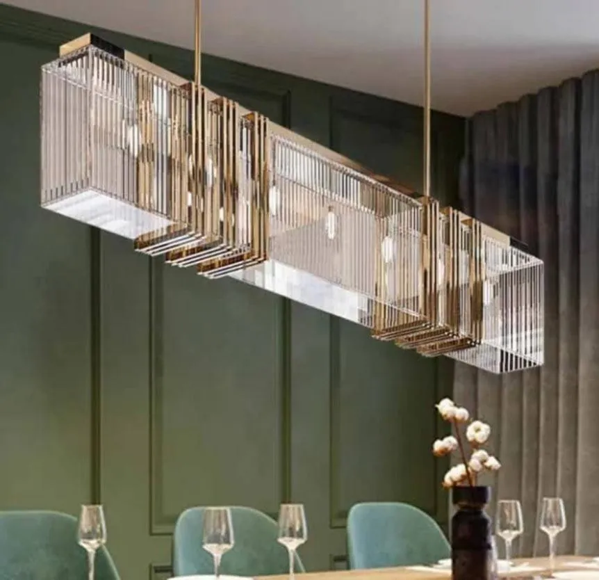 CAGED Luxury Crystal Linear Chandelier