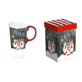 CAROLING ANIMALS Travel Coffee Mug