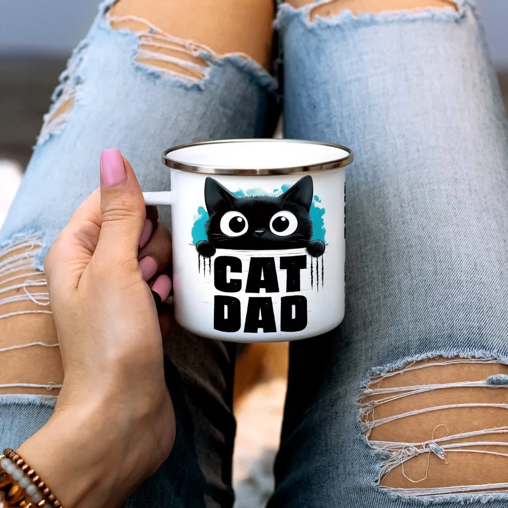 Cat Dad Camp Mug