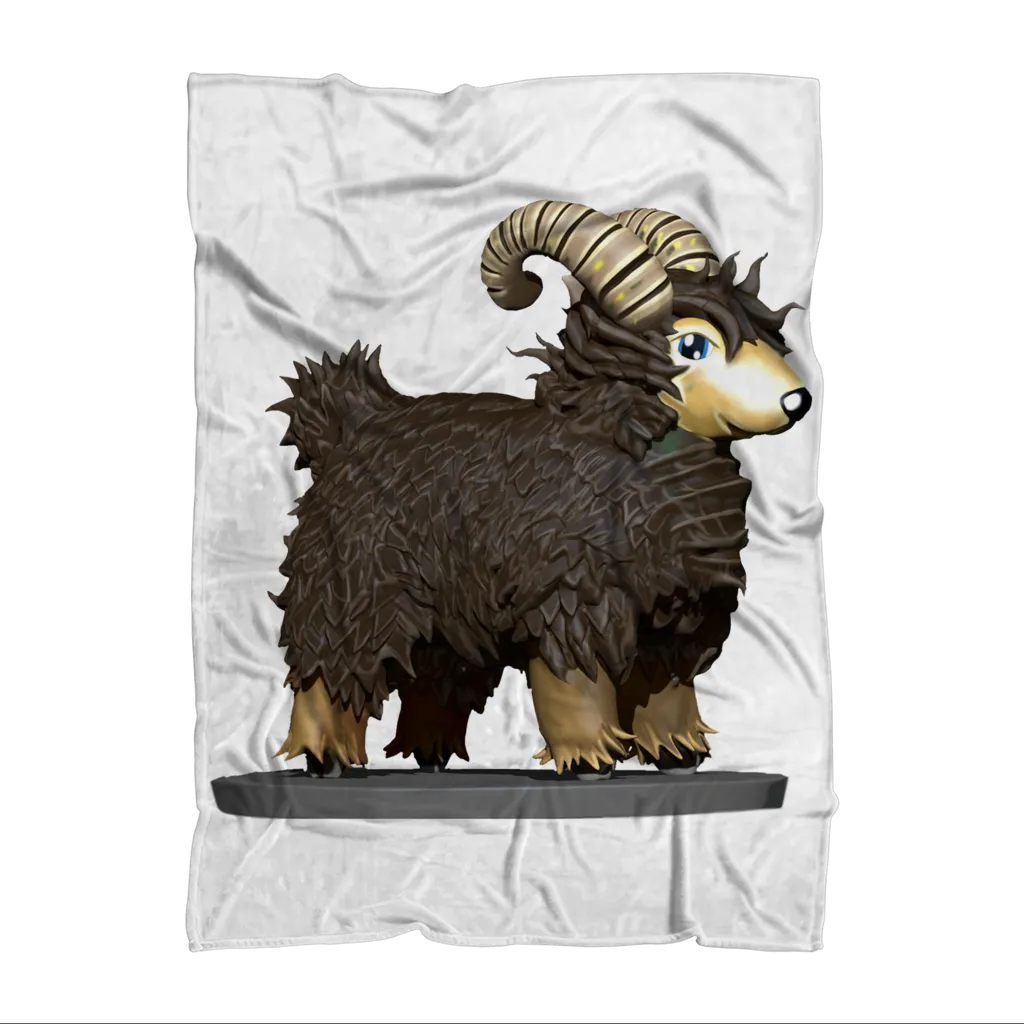 CG Brown Sheep Sublimation Throw Blanket