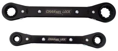 Channellock® 2 pc 4-in-1 Ratcheting Box Wrench Set, Inch, 841S