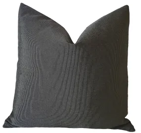 Charcoal Sunbrella Outdoor Pillow cover / Sunbrella Solids