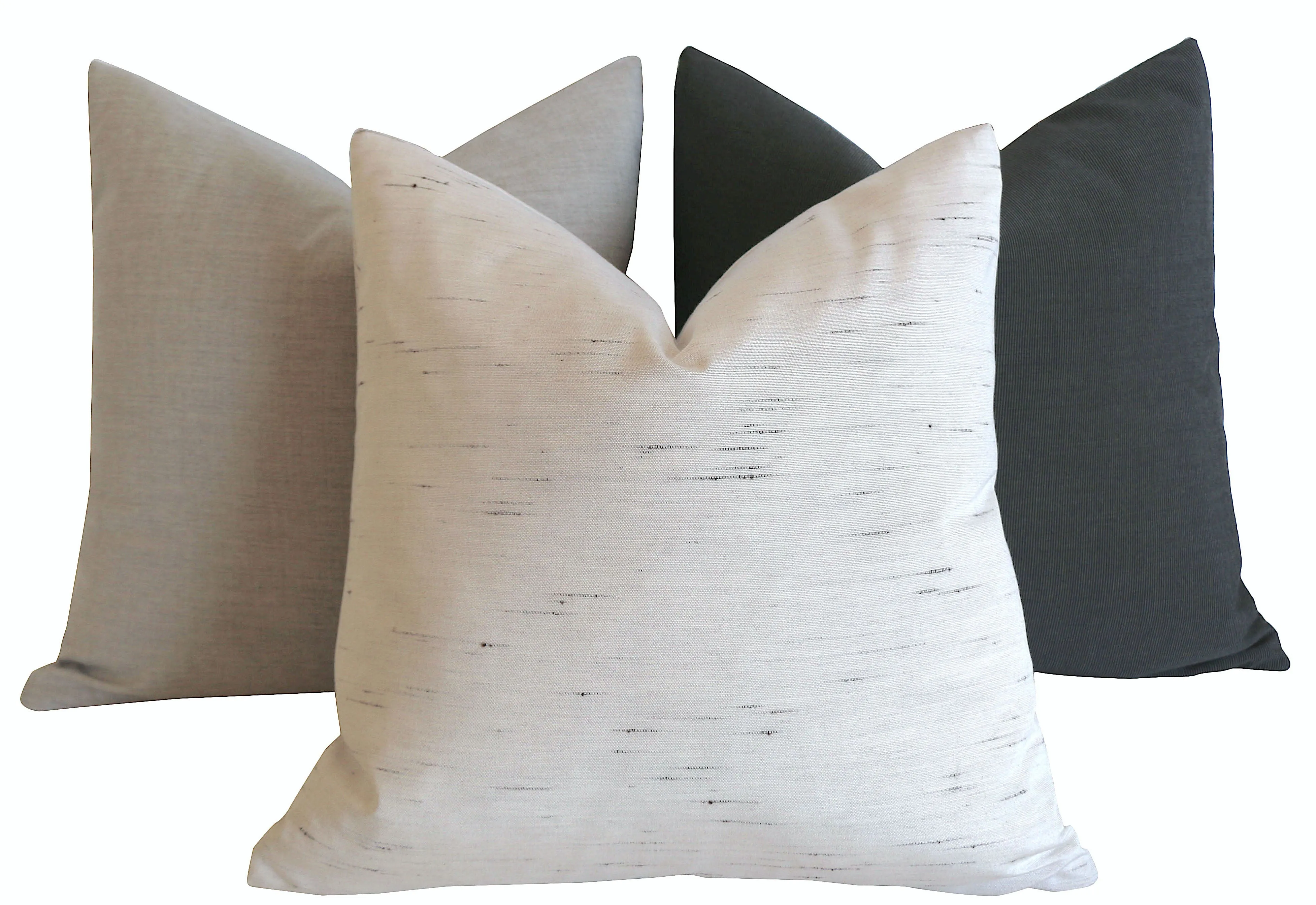 Charcoal Sunbrella Outdoor Pillow cover / Sunbrella Solids