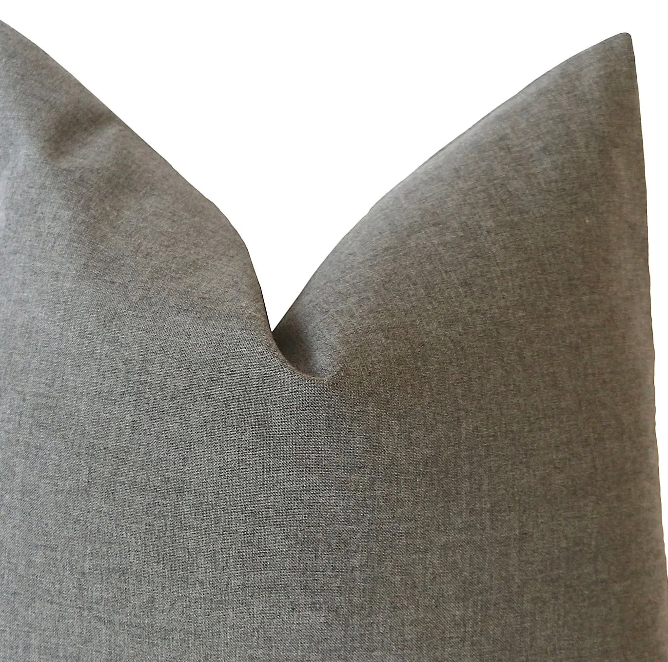 Charcoal Sunbrella Outdoor Pillow cover / Sunbrella Solids