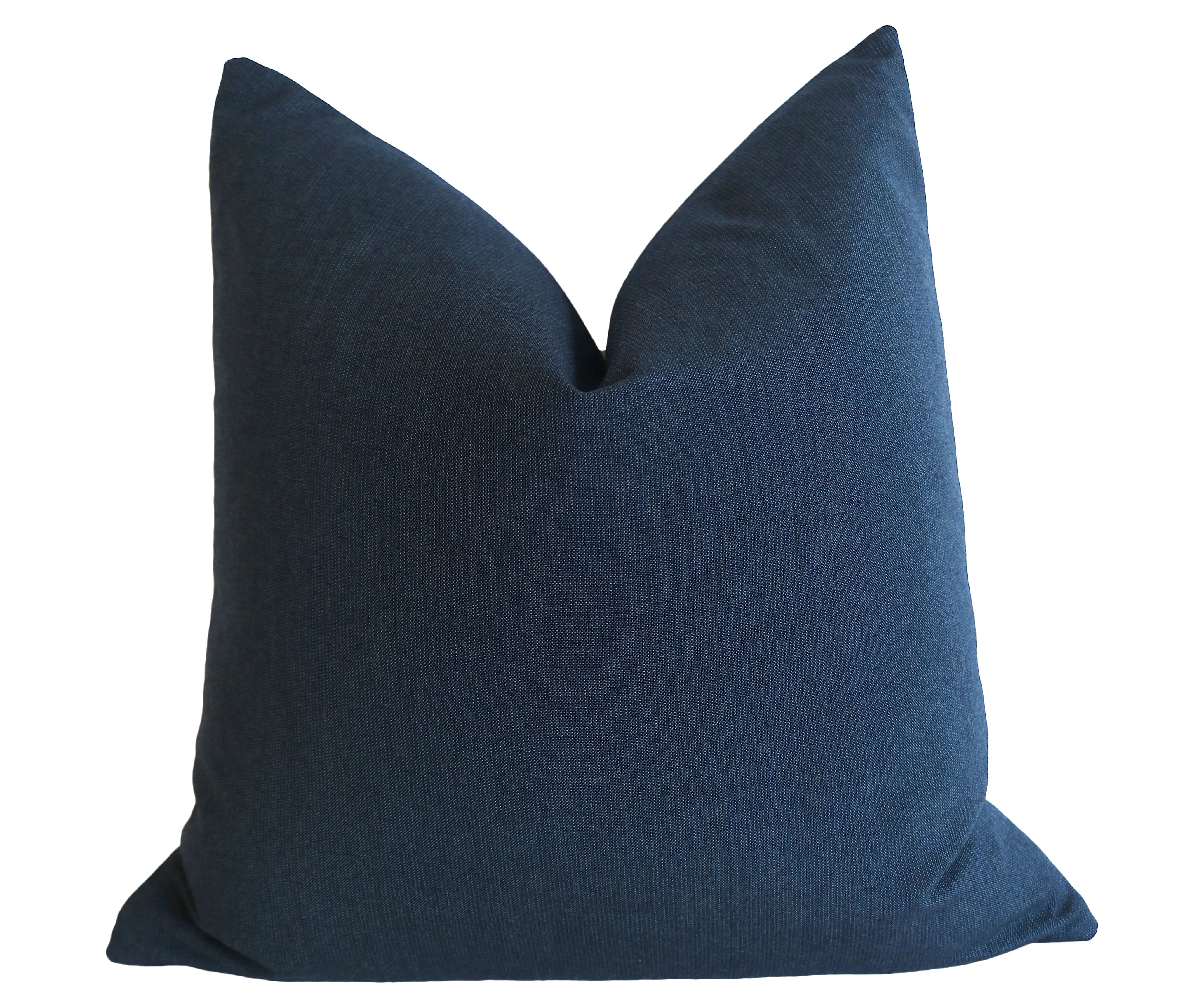 Charcoal Sunbrella Outdoor Pillow cover / Sunbrella Solids