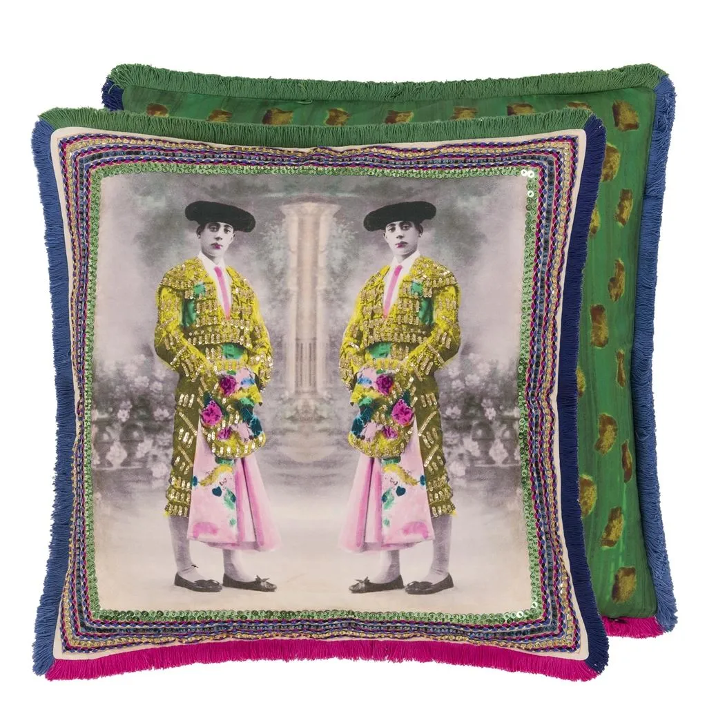 Christian Lacroix Torero Twins Mosaique Throw Pillow