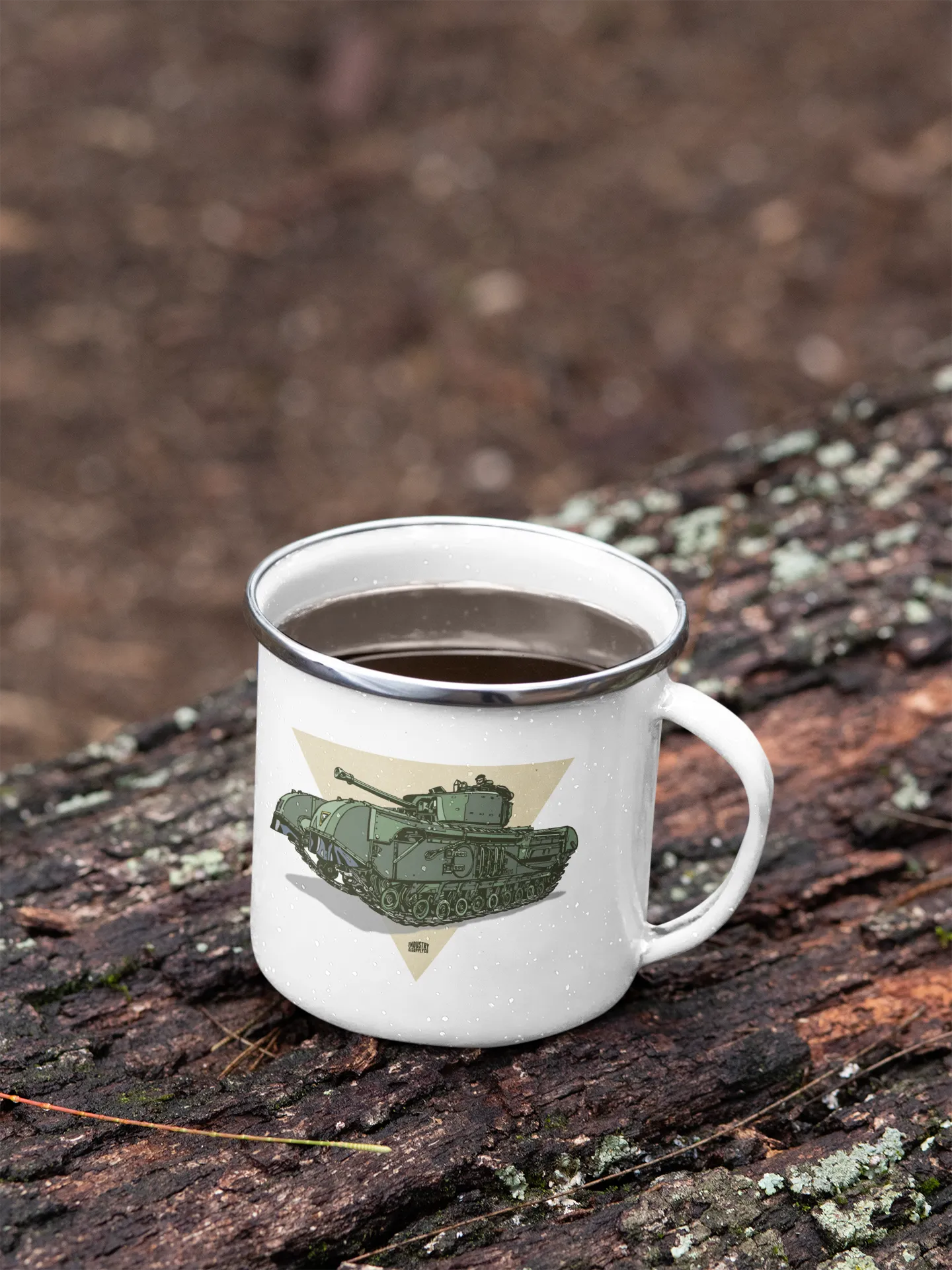 CHURCHILL TANK ENAMEL MUG