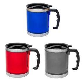 Classic Stainless Steel Mug with handle and Lid