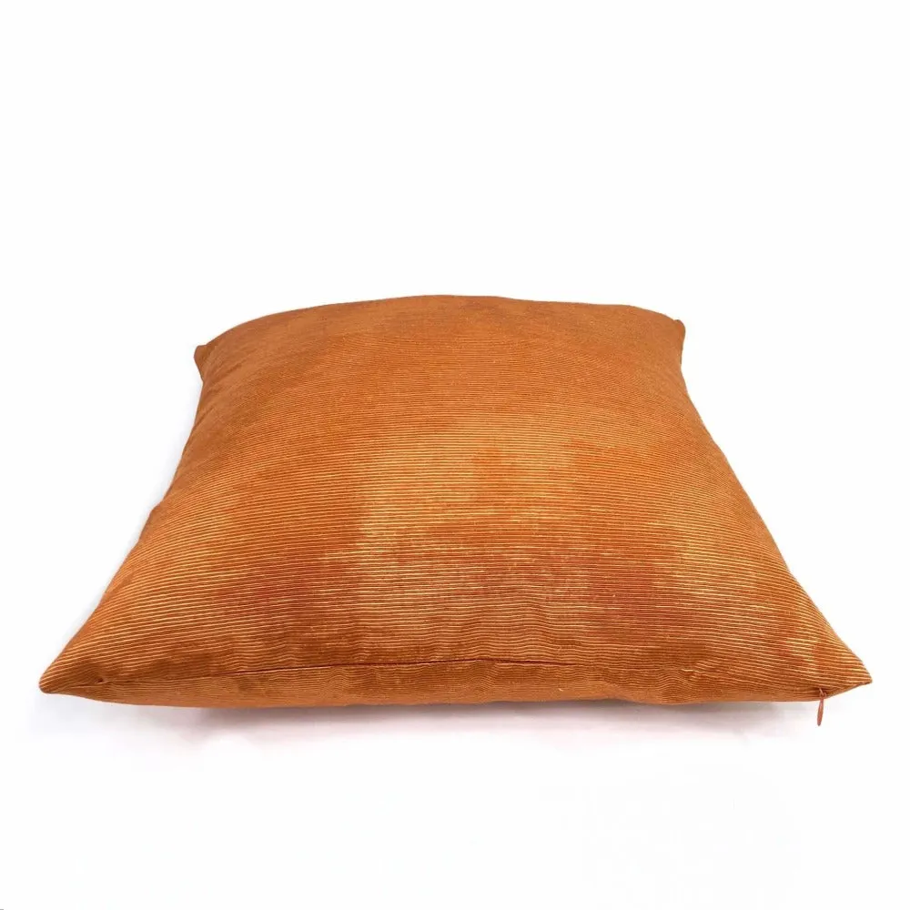 (CLEARANCE) Beacon Hill Terracotta Orange Moire Pillow Cover