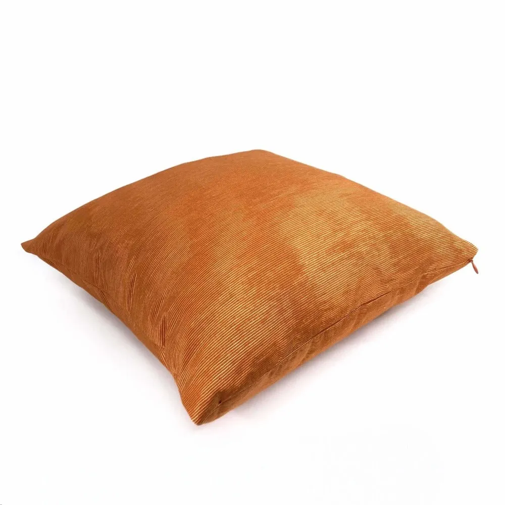 (CLEARANCE) Beacon Hill Terracotta Orange Moire Pillow Cover