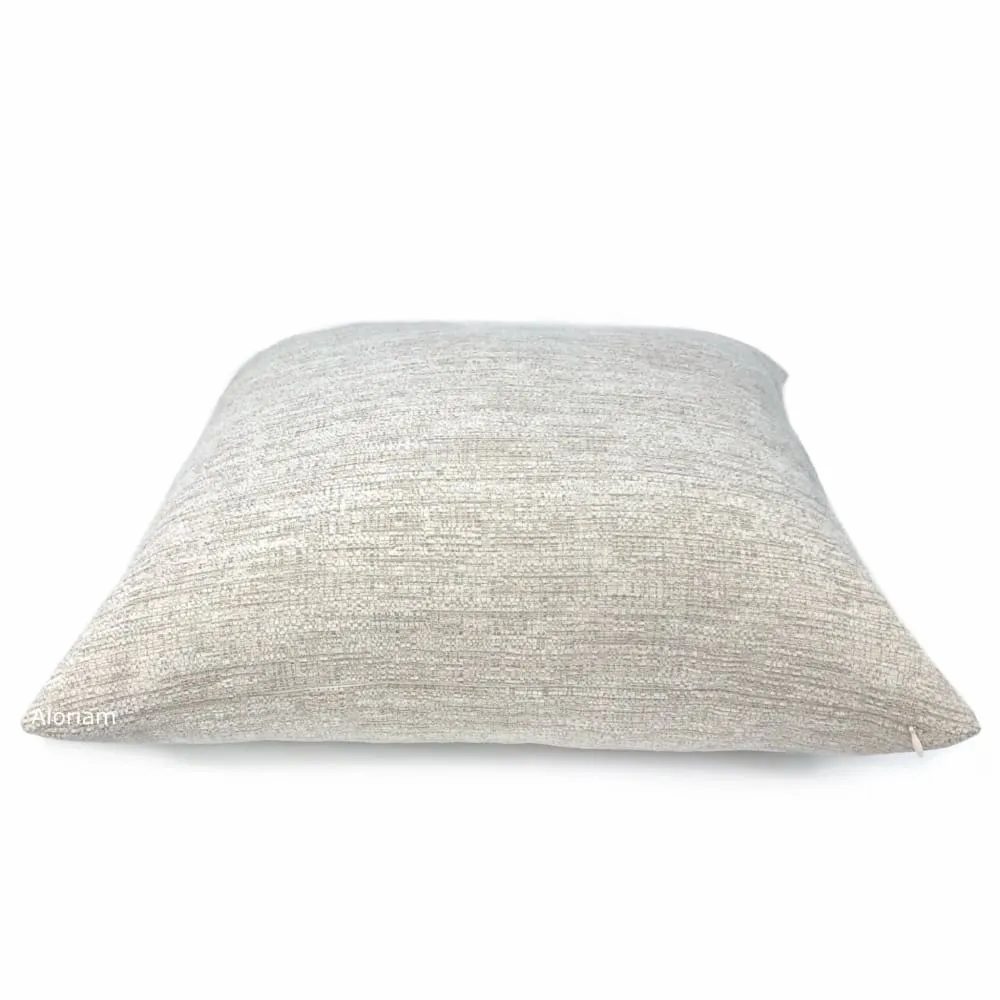 (CLEARANCE) Irving Oatmeal Chenille Pillow Cover