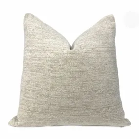 (CLEARANCE) Irving Oatmeal Chenille Pillow Cover