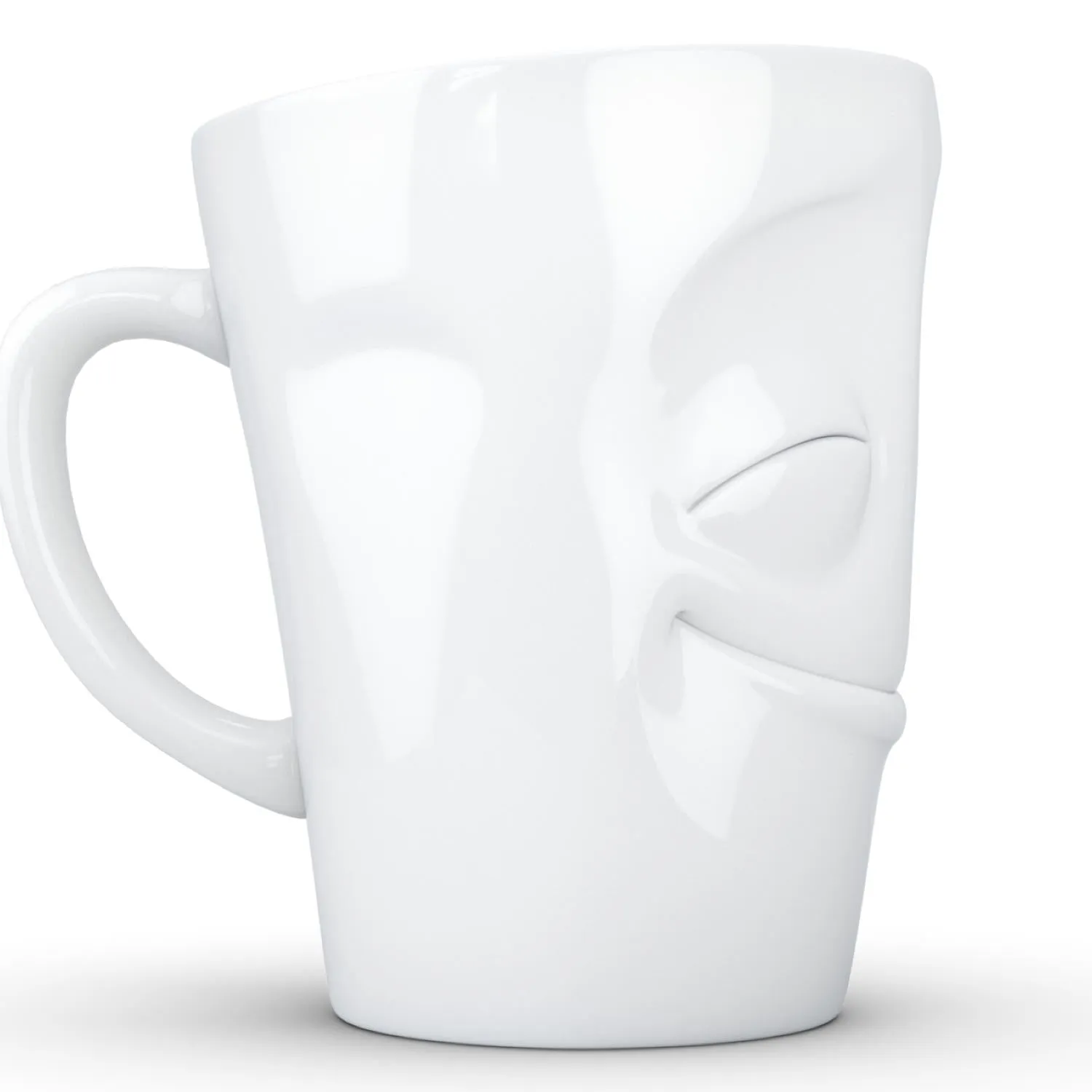 Coffee Mug with Handle, Cheery Face