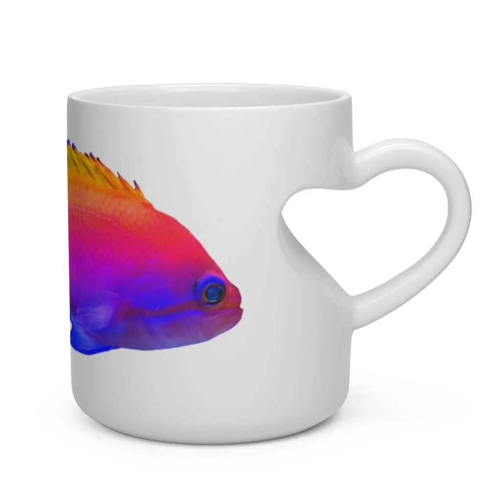 Colored Fish Heart Shape Mug