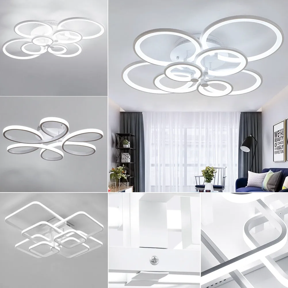 Contemporary LED Energy-efficient Semi Flush Ceiling Light