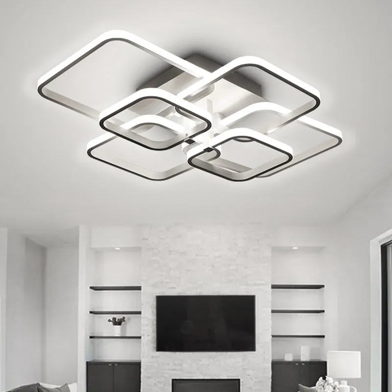 Contemporary LED Energy-efficient Semi Flush Ceiling Light