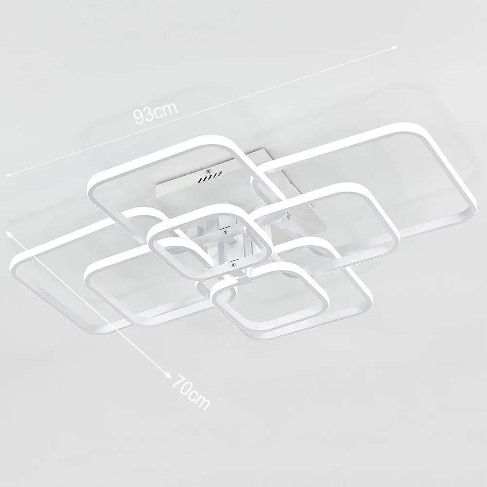 Contemporary LED Light-adjusted Semi Flush Ceiling Light