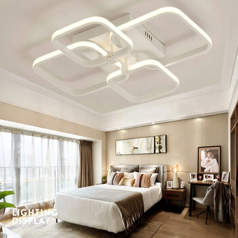 Contemporary LED Light-adjusted Semi Flush Ceiling Light