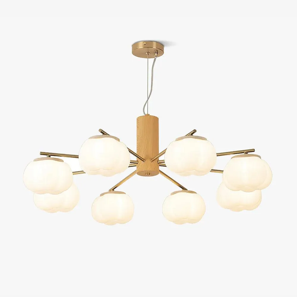 Cotton Balls Chandelier