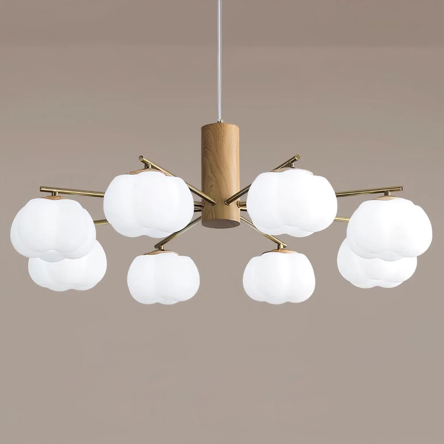 Cotton Balls Chandelier