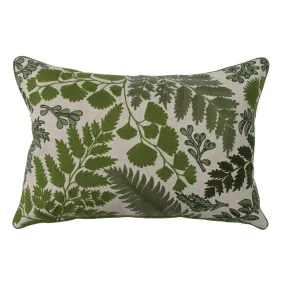 Cotton Embroidered Lumbar Pillow