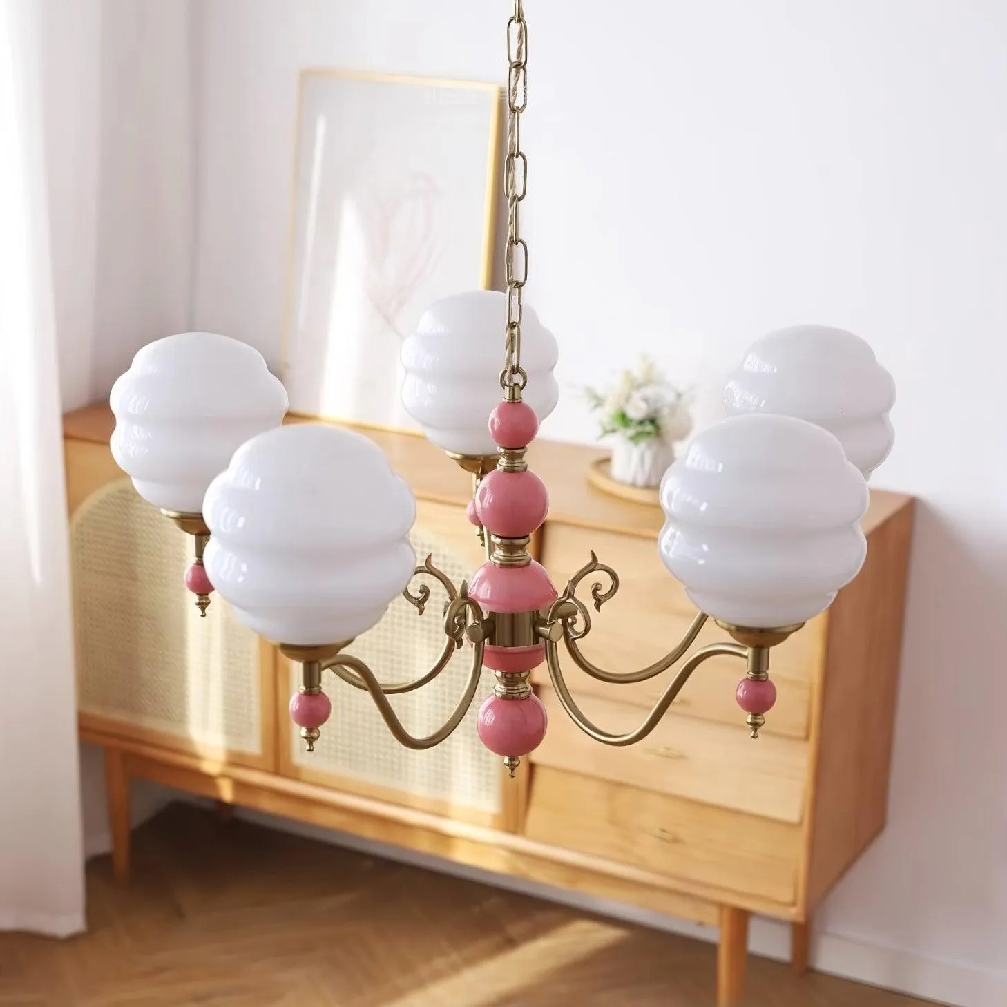 Creamy Kalco Chandelier