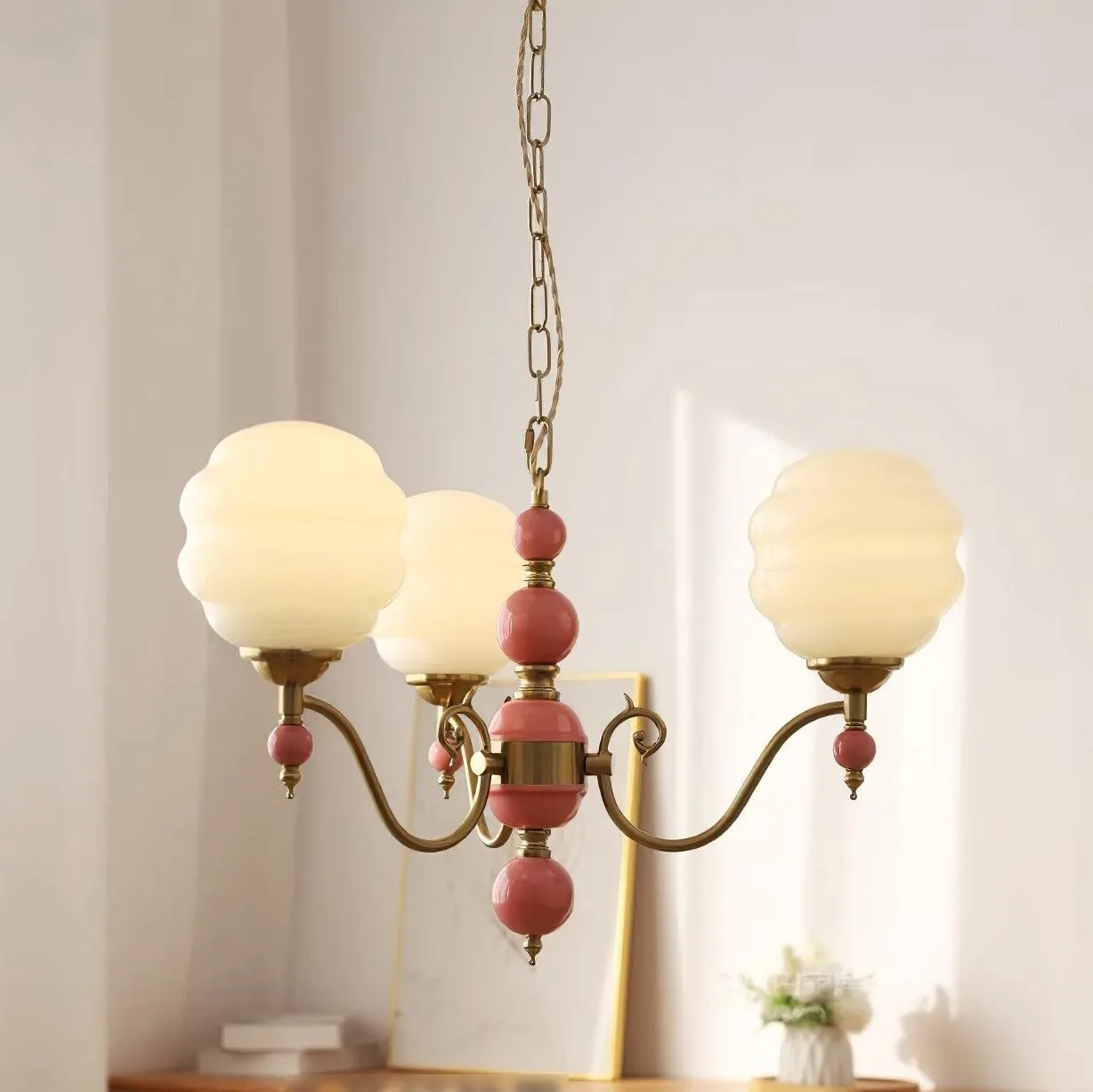 Creamy Kalco Chandelier