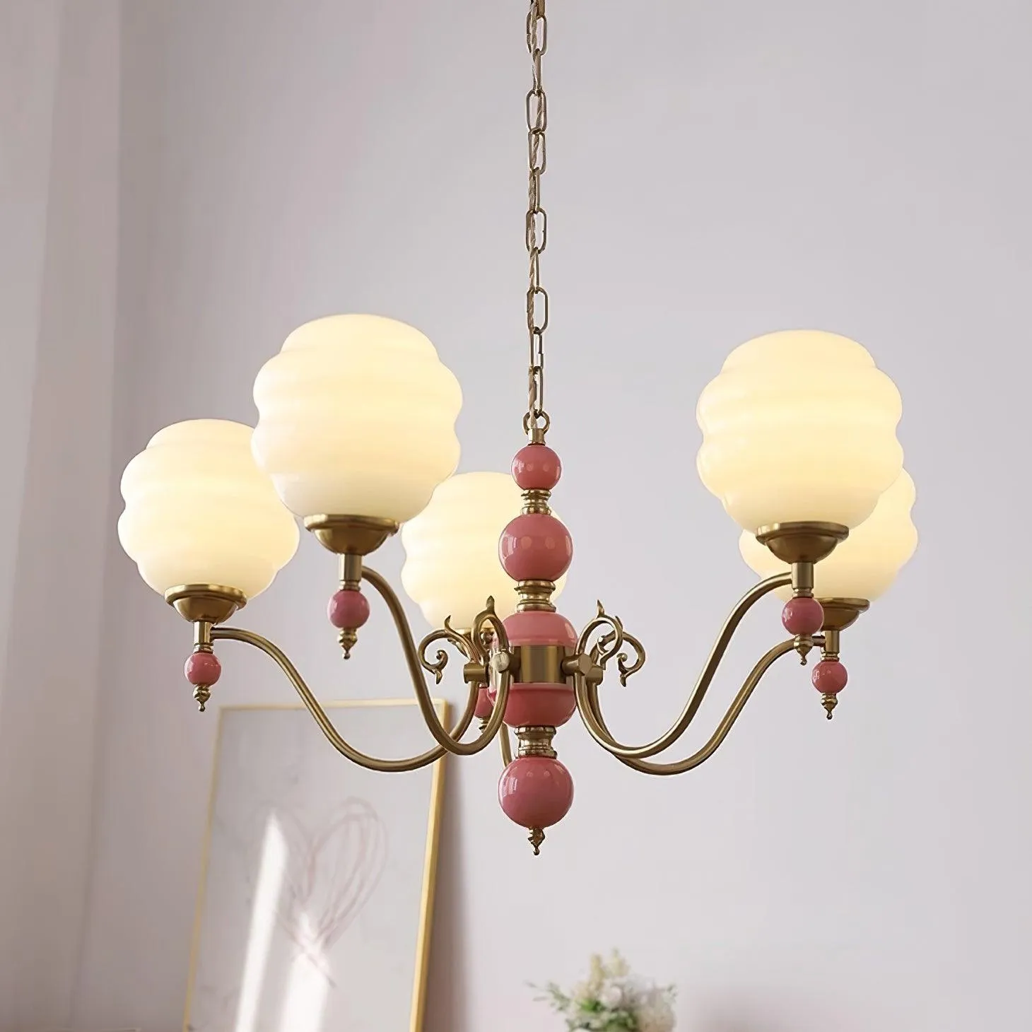 Creamy Kalco Chandelier