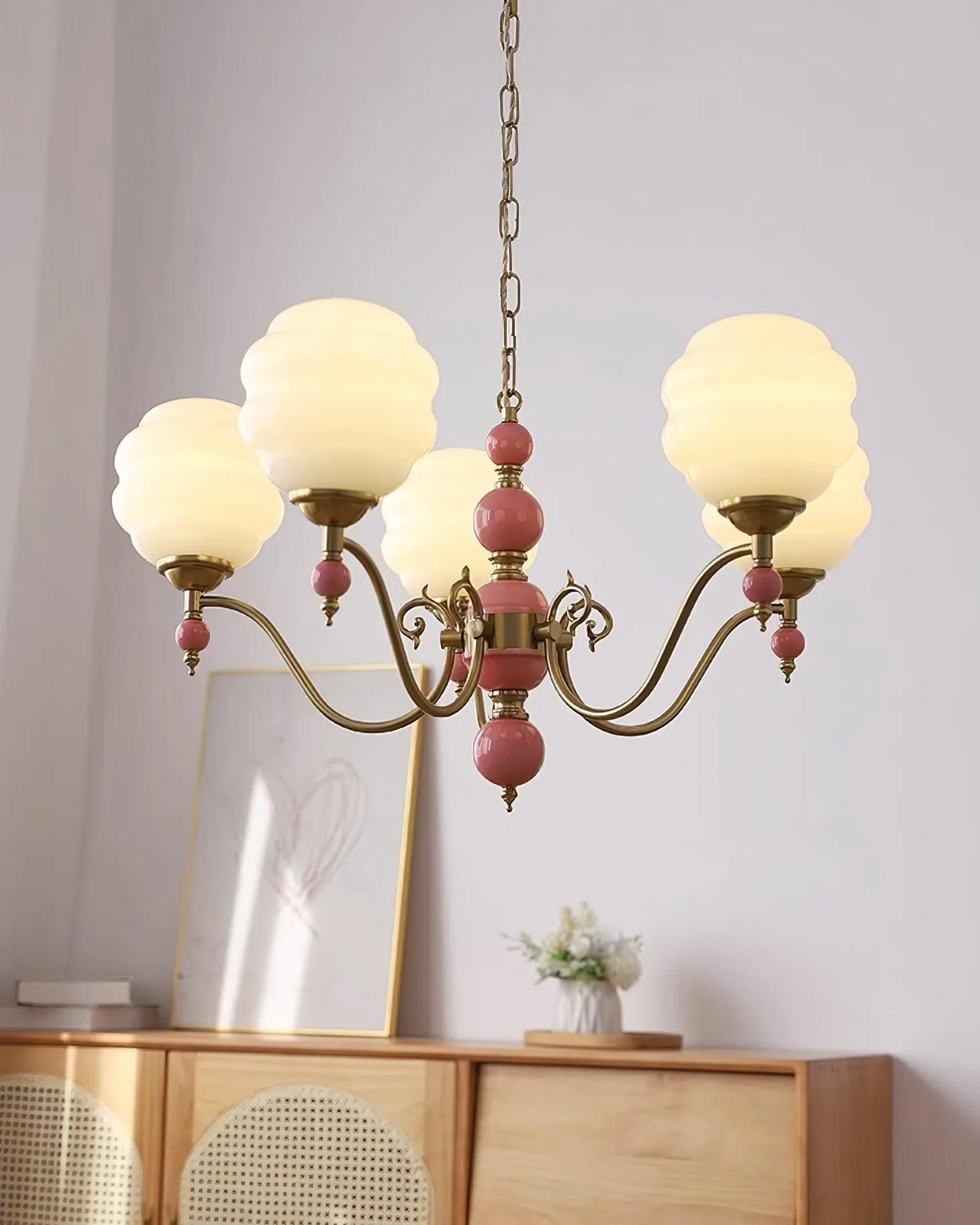 Creamy Kalco Chandelier