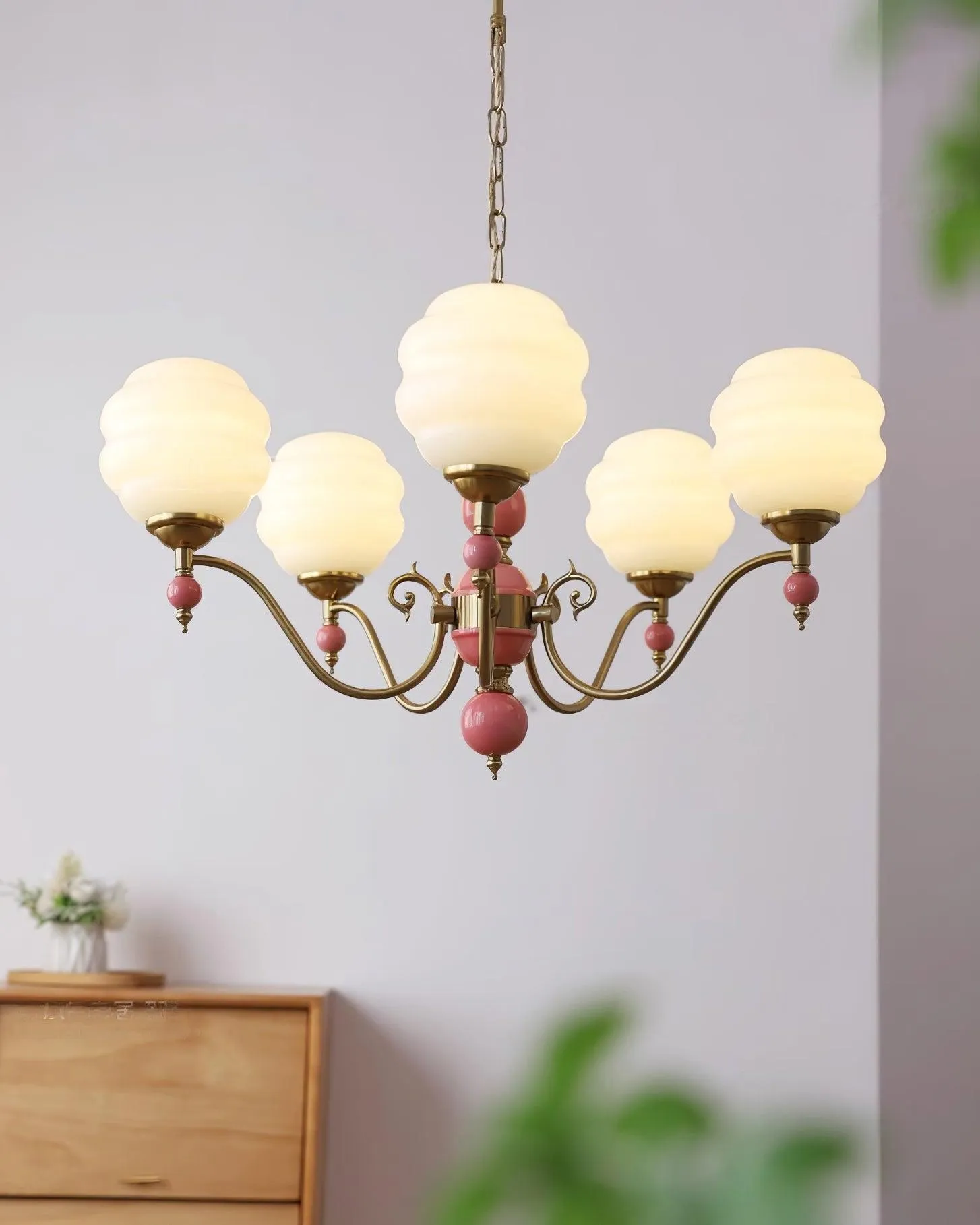 Creamy Kalco Chandelier