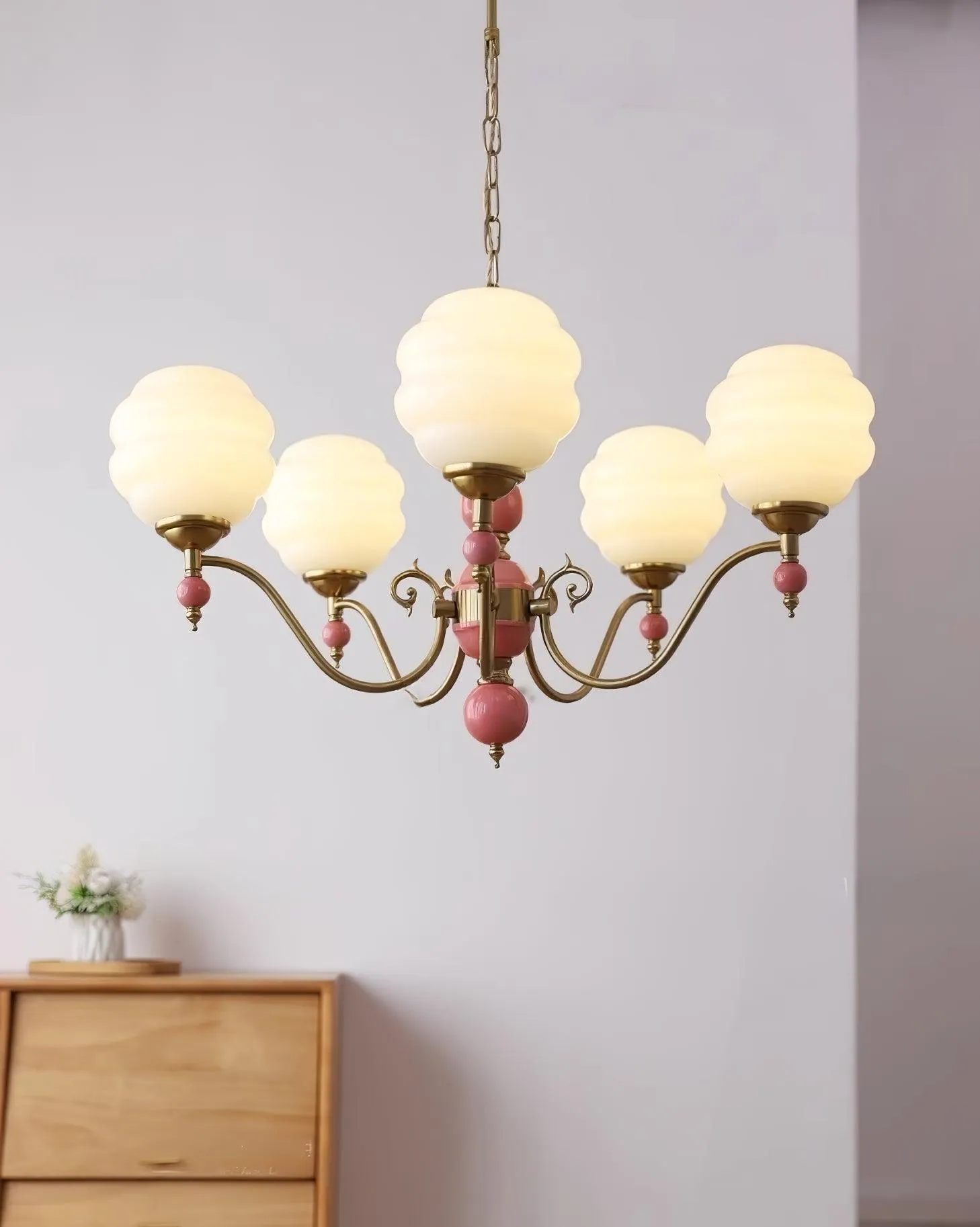 Creamy Kalco Chandelier