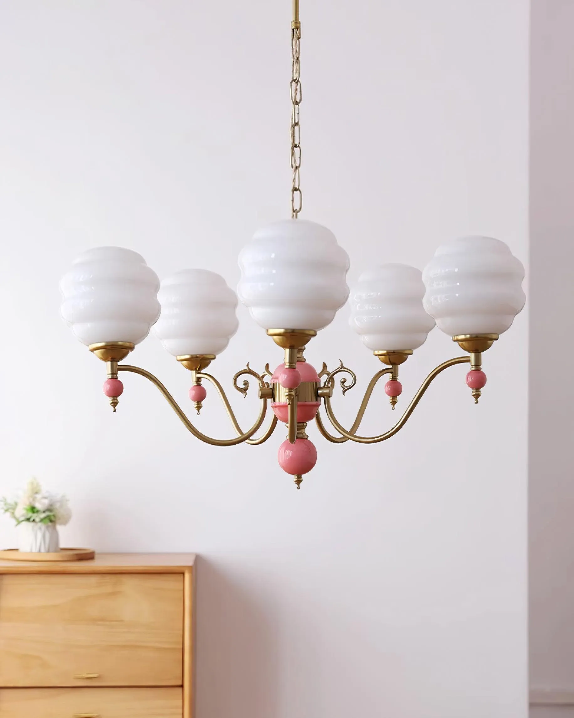 Creamy Kalco Chandelier