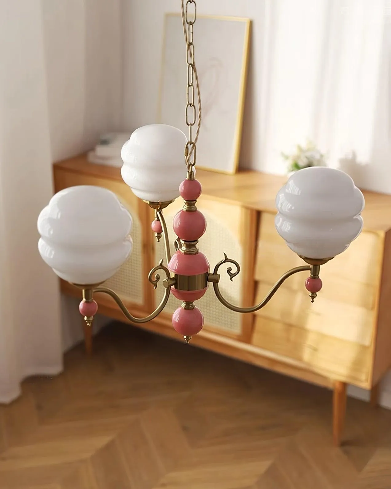 Creamy Kalco Chandelier