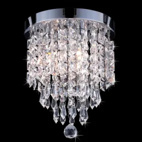 Crystal Chandelier with Hanging Center Ball Fixture Lighting