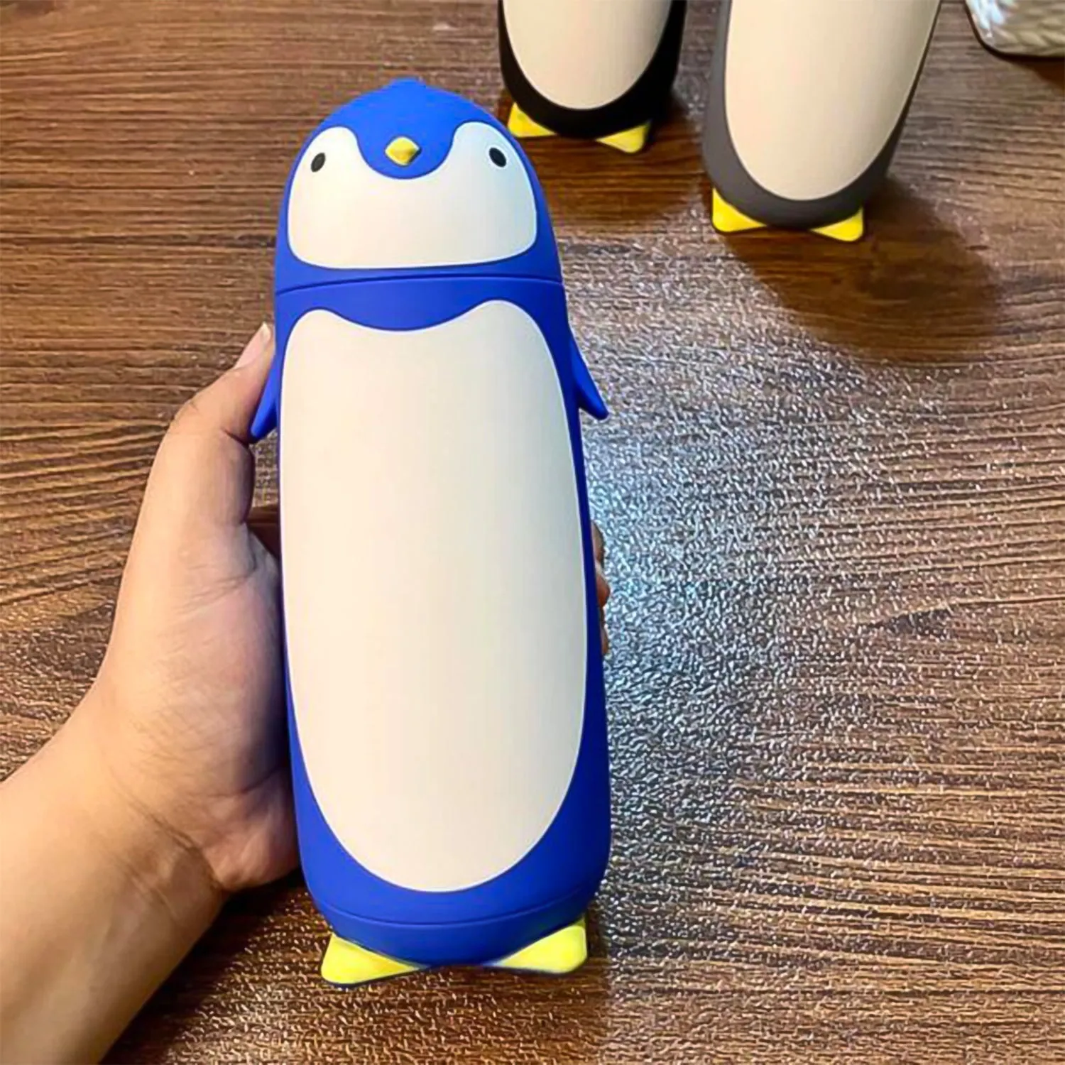 Customize Penguin Water Bottle Penguin Cartoon Water Bottle (Customize Your Name On This Bottle)