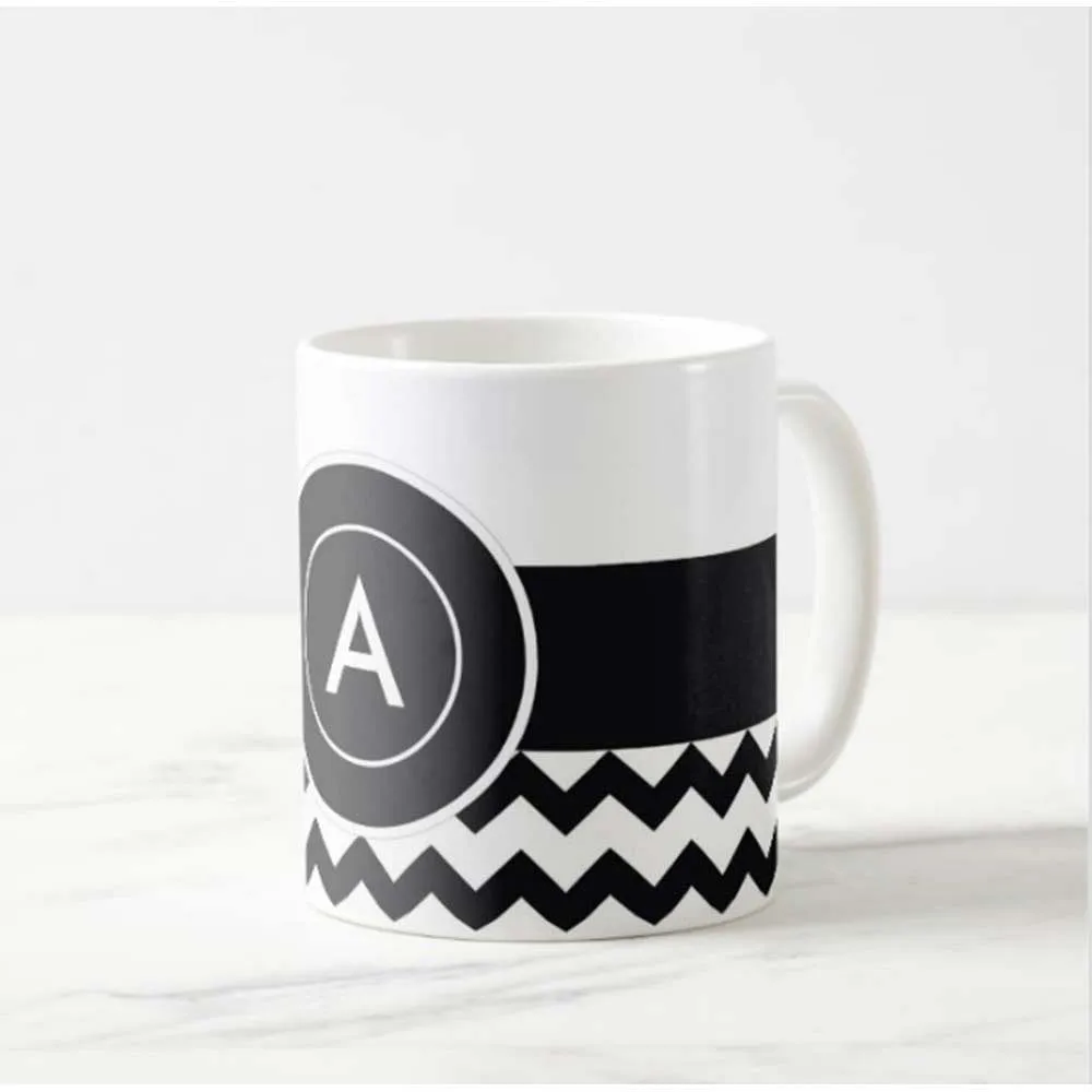 Customized Mug Printing Near Me - Black Strip