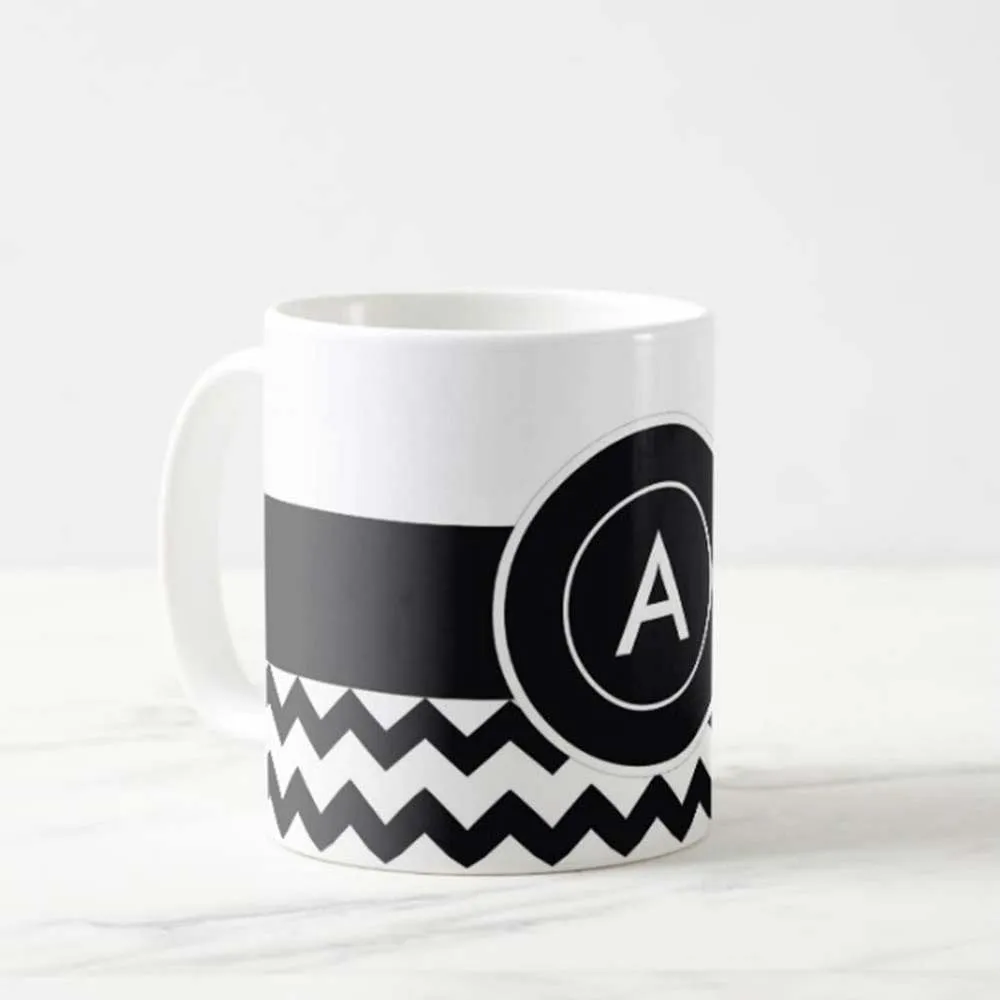 Customized Mug Printing Near Me - Black Strip