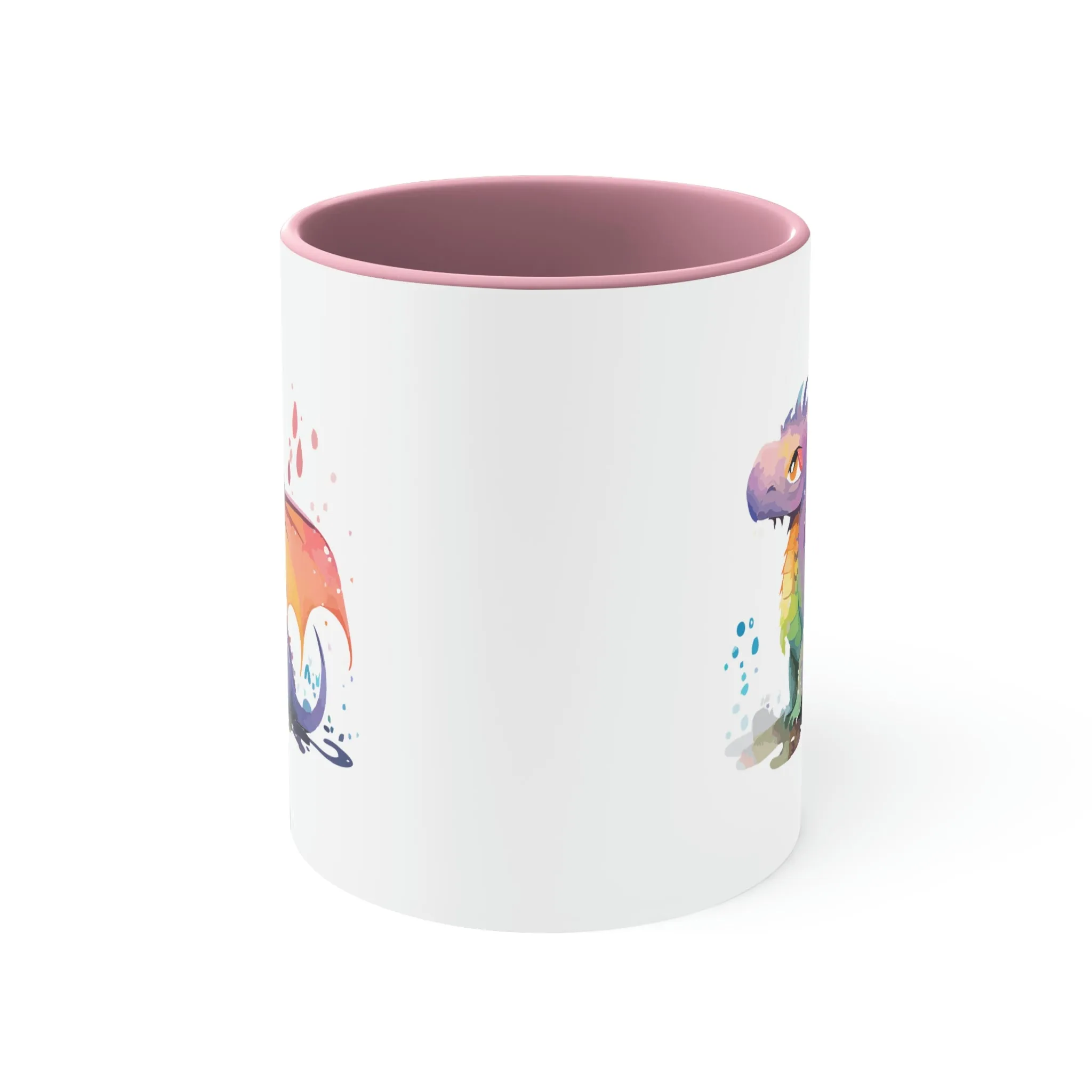 Cute Watercolor Dragon 03 - Accent Coffee Mug, 11oz