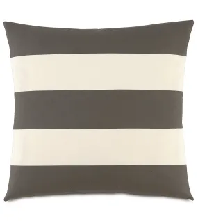 Dawson Espresso Throw Pillow Cover 20x20