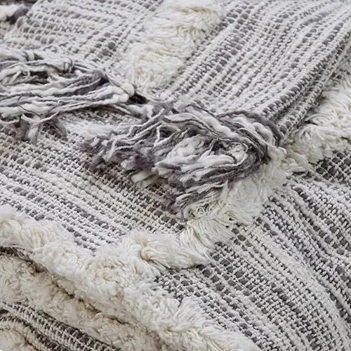 Dayton 80144GYN Grey/Natural Throw Blanket