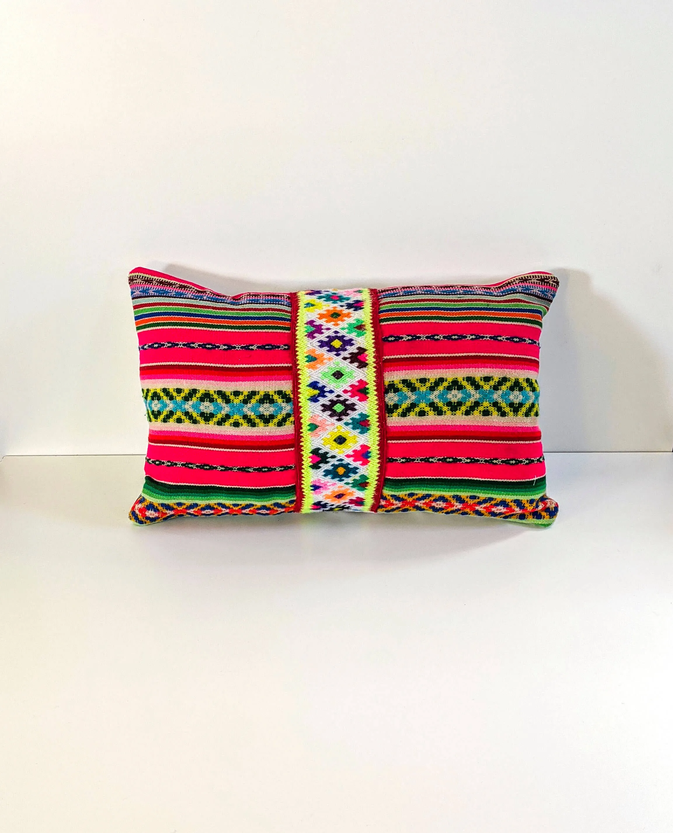 Decorative Lumbar with Ribbon Pillow