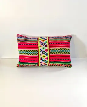 Decorative Lumbar with Ribbon Pillow