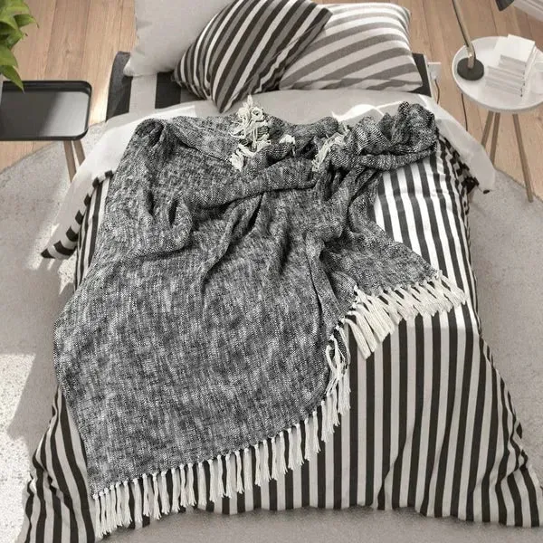 Denmark 80267JEB Jet Black Throw Blanket