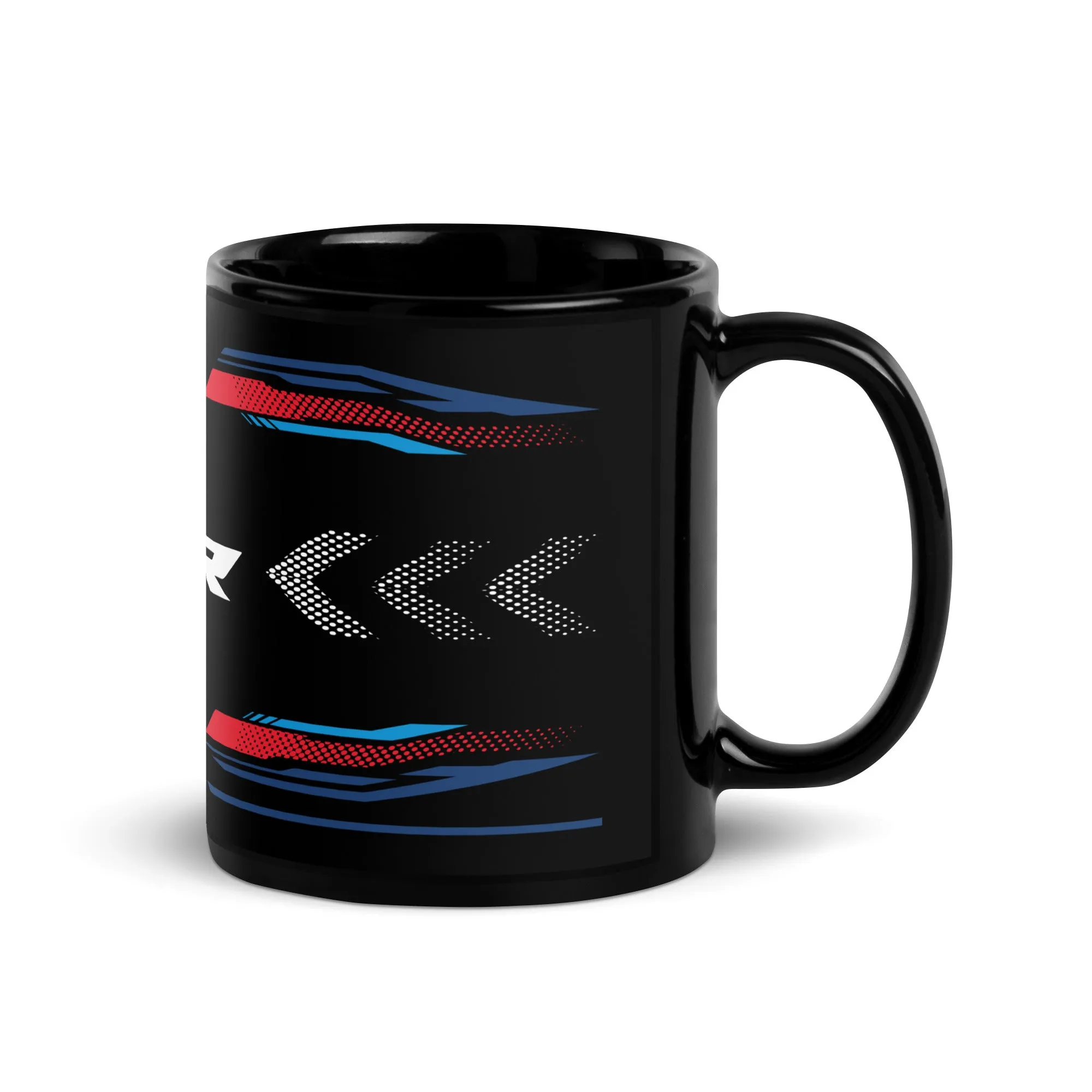 Designed Black Glossy Mug - Cup Inspired BMW S1000RR Light White M Motorcycle Model - MM6280