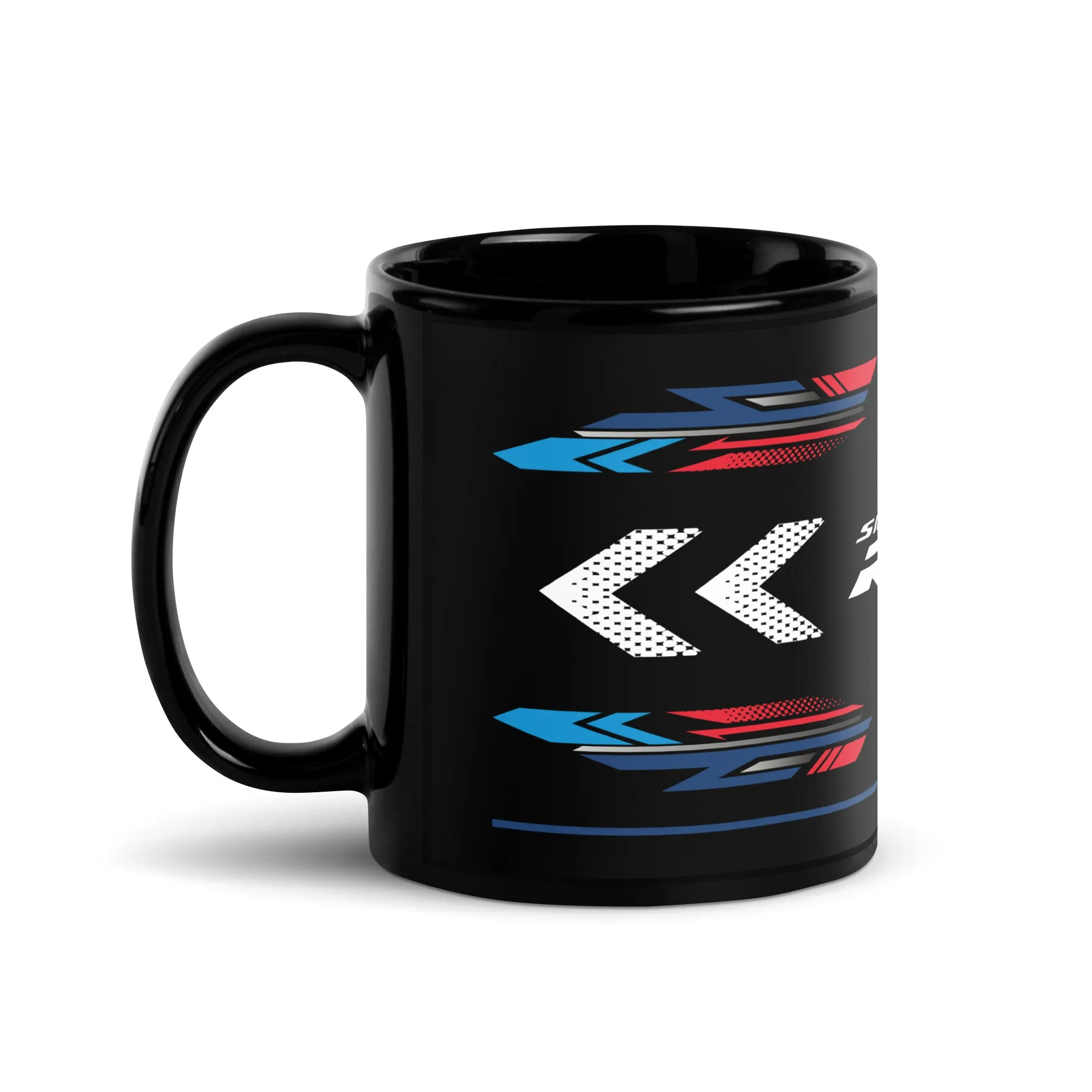 Designed Black Glossy Mug - Cup Inspired BMW S1000RR Light White M Motorcycle Model - MM6280