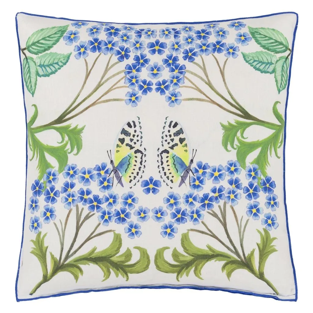 Designers Guild Eleonora Linen Cobalt Decorative Pillow