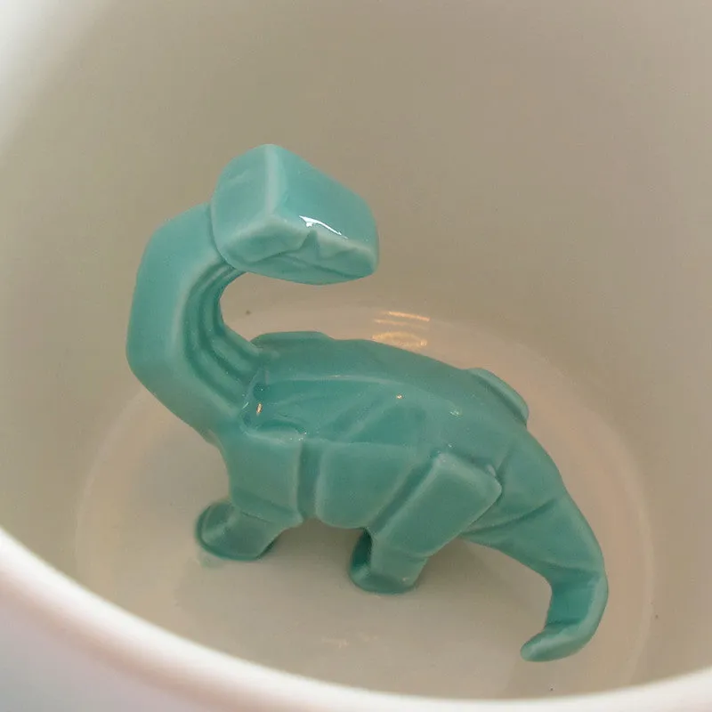 Dinosaur Apatosaurus Cup - Turquoise