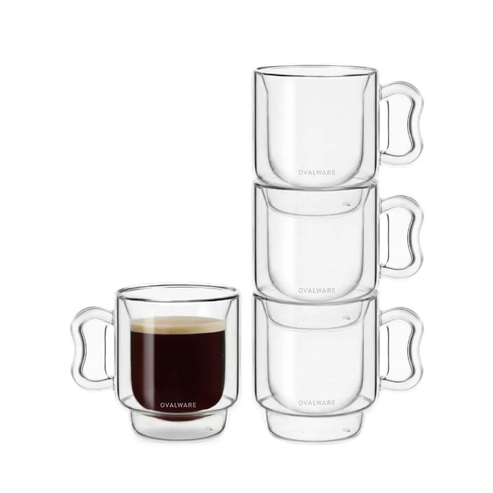 Double Wall Espresso Cups - 120ml/4oz