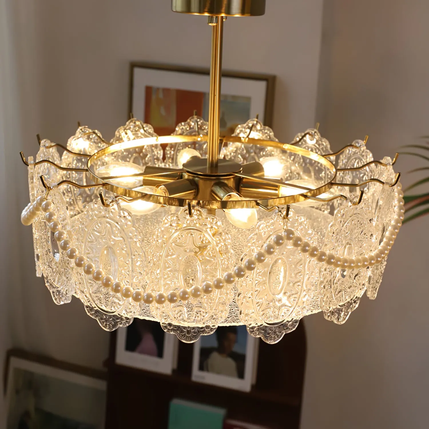 Drum Crystal Chandelier