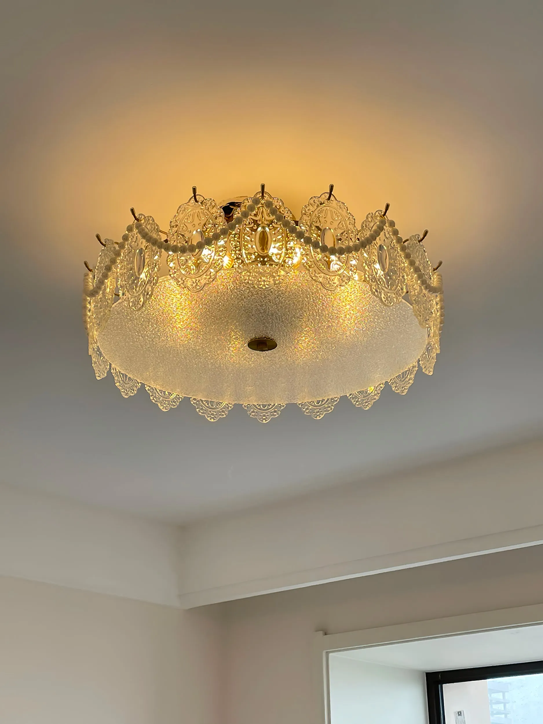 Drum Crystal Chandelier